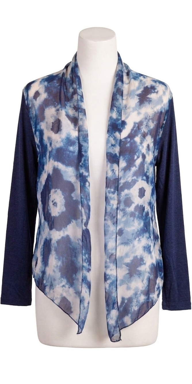 NEW GIGI MODA shoona tie dye cardigan in navy